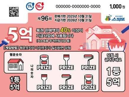 스피또1000 96회 복권 이미지