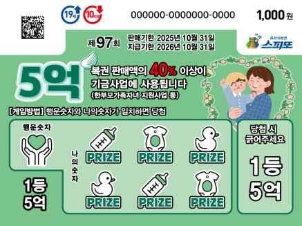 스피또1000 97회 복권 이미지